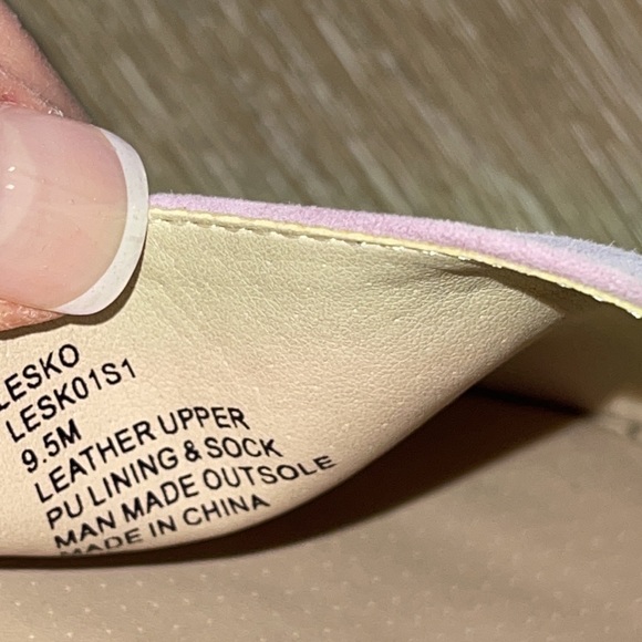 NWOB Steve Madden Leather Suede ESPADRILLES FLATS in lavander - Picture 6 of 6
